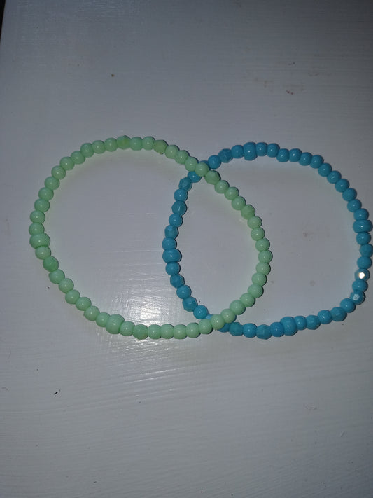 Blue and Green Shiny Bracelet