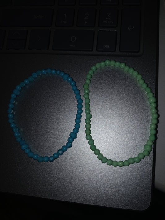 Blue and Green Shiny Bracelet