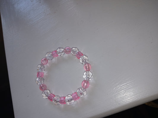 Pink and White cute preppy Bracelet