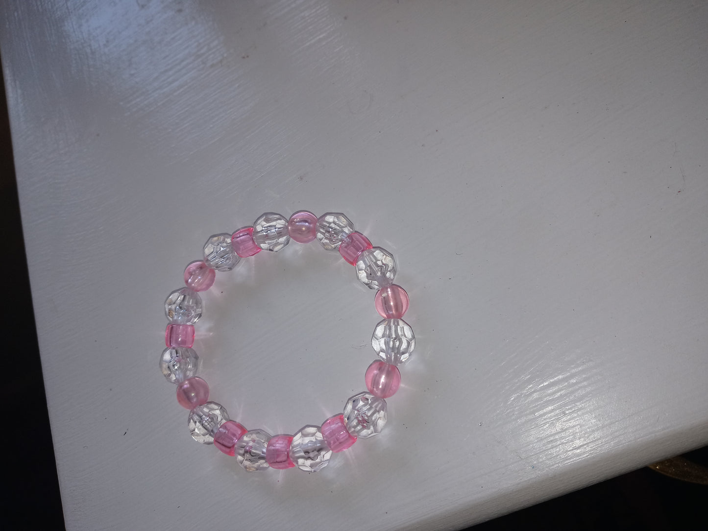 Pink and White cute preppy Bracelet